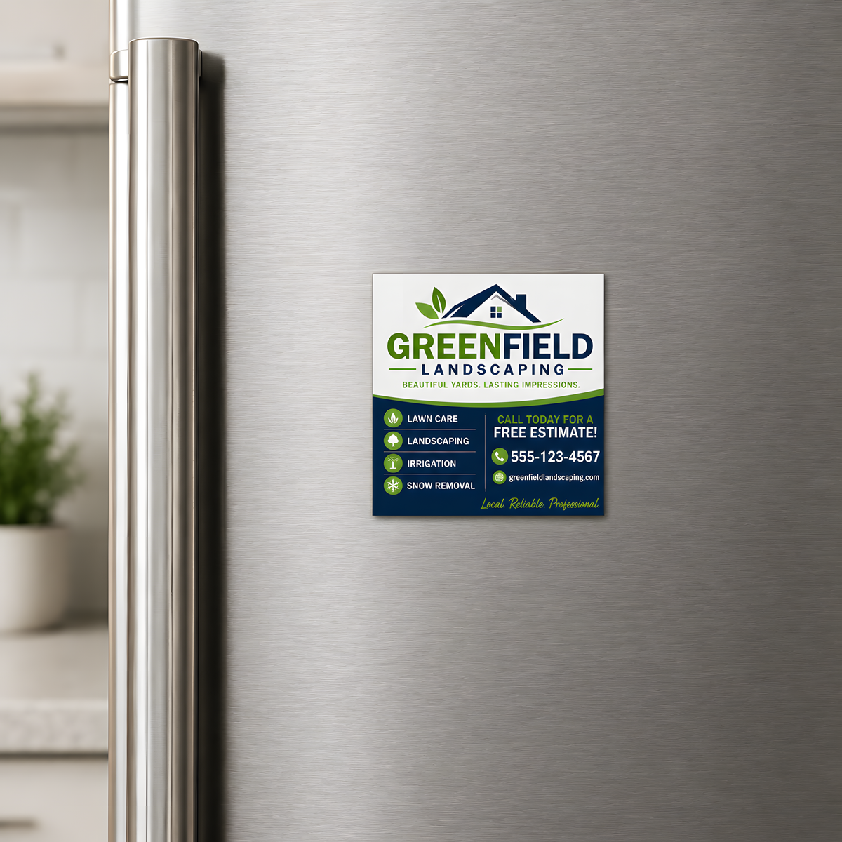 Square Business Magnets
